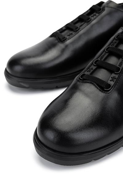 Tamer Tanca Erkek Hakiki Deri Siyah Deri Sneakers & Spor Ayakkabı