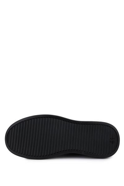 Tamer Tanca Erkek Hakiki Deri Siyah Deri Sneakers & Spor Ayakkabı