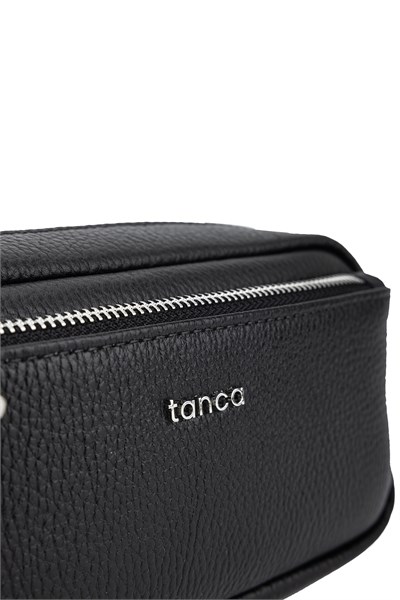 Tamer Tanca Erkek Hakiki Deri Siyah Floter El Çantası
