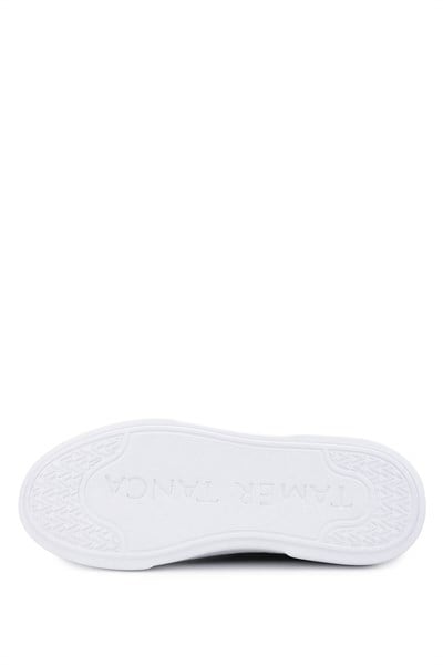 Tamer Tanca Erkek Hakiki Deri Siyah Floter Sneakers & Spor Ayakkabı