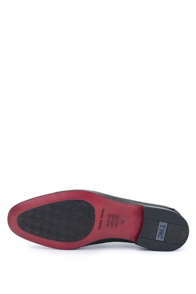 Tamer Tanca Erkek Hakiki Deri Siyah Loafer Ayakkabı
