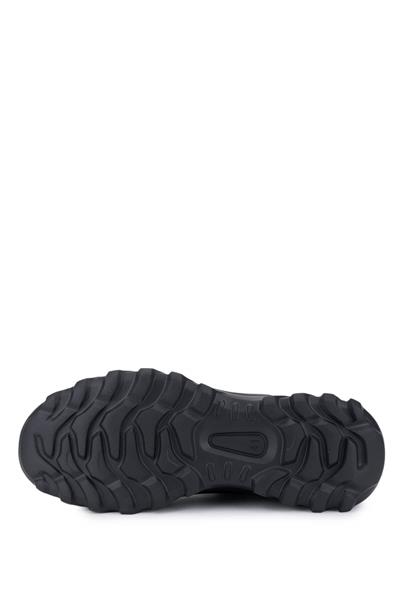 Tamer Tanca Erkek Hakiki Deri Siyah Mat/Siyah Sneakers & Spor Ayakkabı