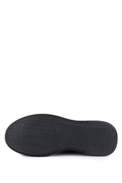 Tamer Tanca Erkek Hakiki Deri Siyah Nubuk Sneakers & Spor Ayakkabı