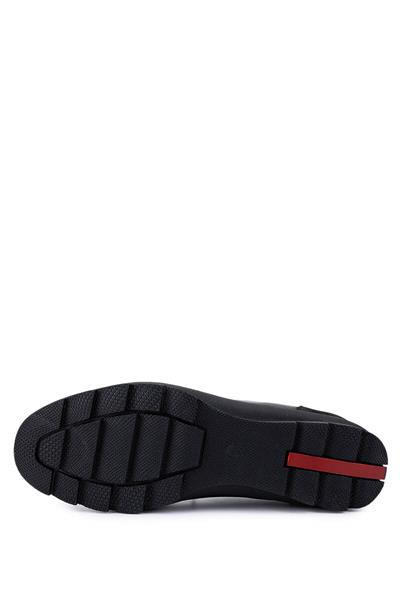 Tamer Tanca Erkek Hakiki Deri Siyah Nubuk Sneakers & Spor Ayakkabı