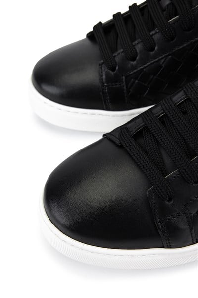 Tamer Tanca Erkek Hakiki Deri Siyah Sneakers & Spor Ayakkabı