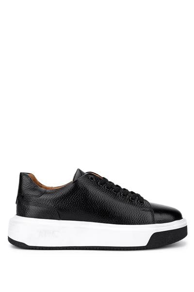 Tamer Tanca Erkek Hakiki Deri Siyah Sneakers & Spor Ayakkabı