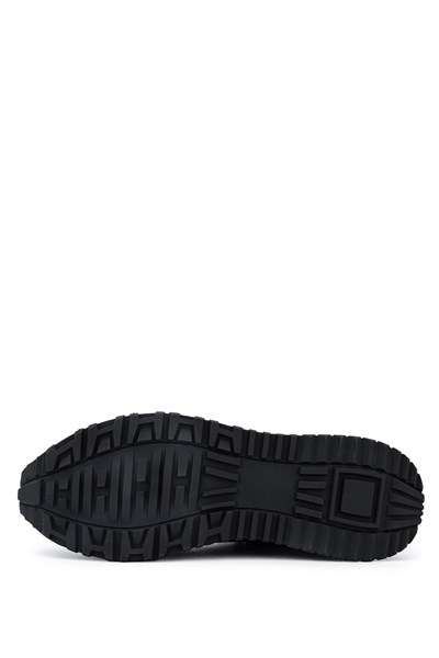Tamer Tanca Erkek Hakiki Deri Siyah Sneakers & Spor Ayakkabı