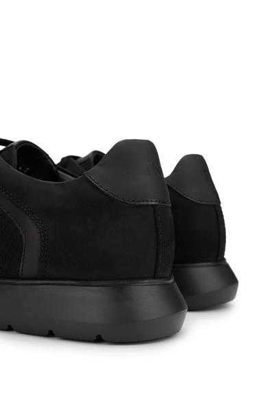 Tamer Tanca Erkek Hakiki Deri Siyah Sneakers & Spor Ayakkabı