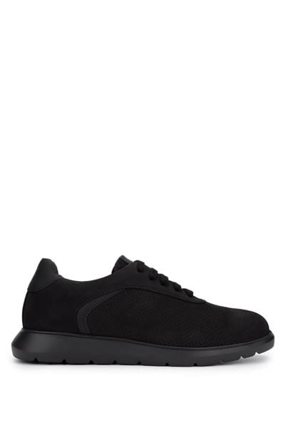 Tamer Tanca Erkek Hakiki Deri Siyah Sneakers & Spor Ayakkabı