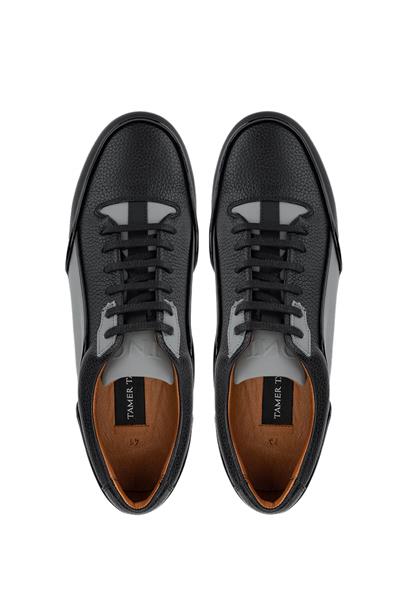 Tamer Tanca Erkek Hakiki Deri Siyah Sneakers & Spor Ayakkabı