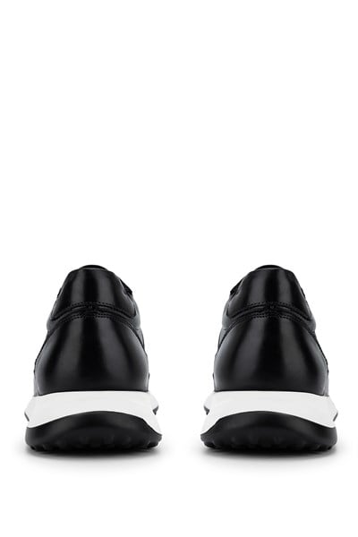 Tamer Tanca Erkek Hakiki Deri Siyah Sneakers & Spor Ayakkabı