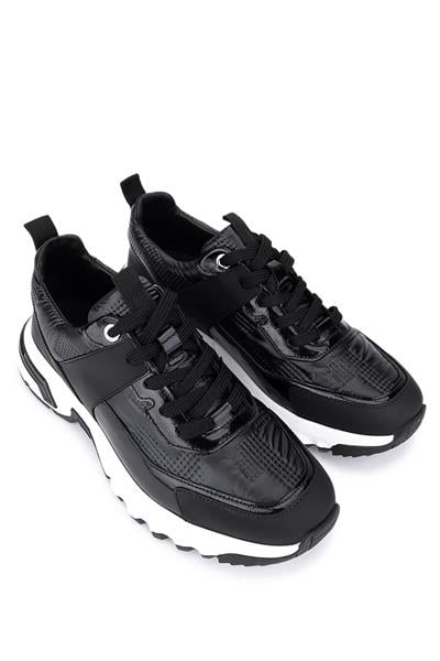 Tamer Tanca Erkek Hakiki Deri Siyah Sneakers & Spor Ayakkabı