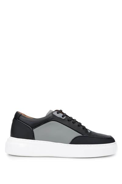 Tamer Tanca Erkek Hakiki Deri Siyah Sneakers & Spor Ayakkabı