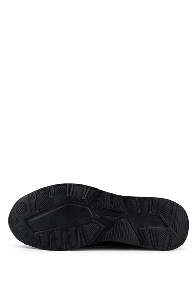 Tamer Tanca Erkek Hakiki Deri Siyah Sneakers & Spor Ayakkabı