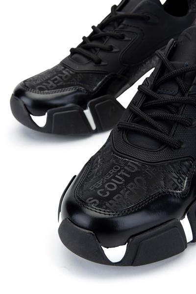 Tamer Tanca Erkek Hakiki Deri Siyah Sneakers & Spor Ayakkabı
