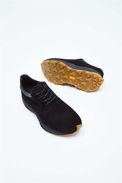 Tamer Tanca Erkek Hakiki Deri Siyah Sneakers & Spor Ayakkabı