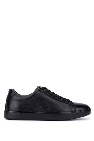 Tamer Tanca Erkek Hakiki Deri Siyah Sneakers & Spor Ayakkabı
