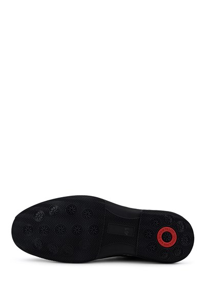 Tamer Tanca Erkek Hakiki Deri Siyah Sneakers & Spor Ayakkabı