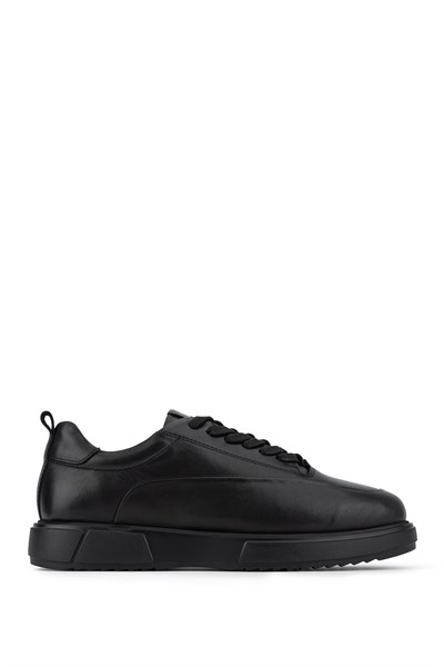 Tamer Tanca Erkek Hakiki Deri Siyah Sneakers & Spor Ayakkabı