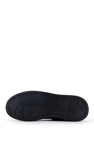 Tamer Tanca Erkek Hakiki Deri Siyah Sneakers & Spor Ayakkabı