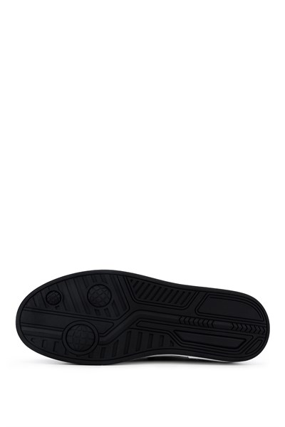Tamer Tanca Erkek Hakiki Deri Siyah Sneakers & Spor Ayakkabı
