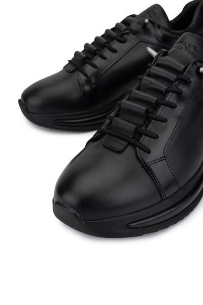Tamer Tanca Erkek Hakiki Deri Siyah Sneakers & Spor Ayakkabı