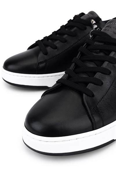 Tamer Tanca Erkek Hakiki Deri Siyah Sneakers & Spor Ayakkabı
