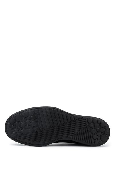 Tamer Tanca Erkek Hakiki Deri Siyah Sneakers & Spor Ayakkabı
