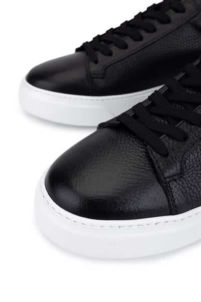 Tamer Tanca Erkek Hakiki Deri Siyah Sneakers & Spor Ayakkabı