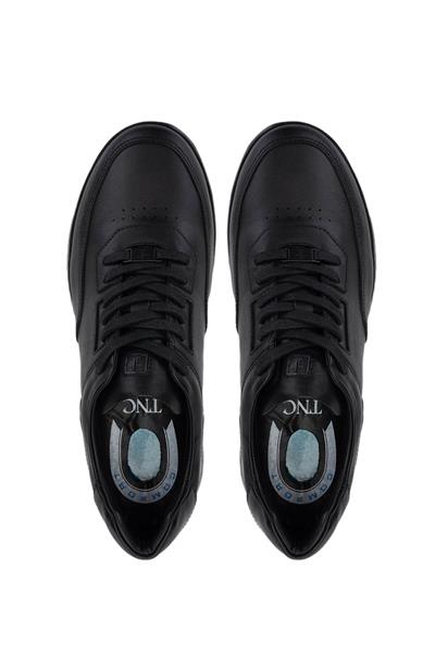 Tamer Tanca Erkek Hakiki Deri Siyah Sneakers & Spor Ayakkabı
