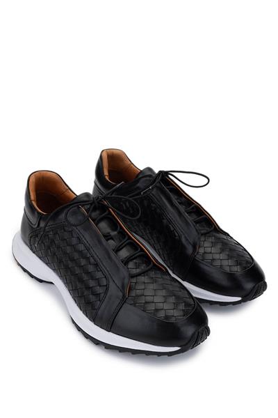 Tamer Tanca Erkek Hakiki Deri Siyah Sneakers & Spor Ayakkabı