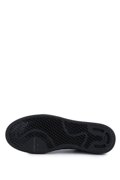 Tamer Tanca Erkek Hakiki Deri Siyah Sneakers & Spor Ayakkabı
