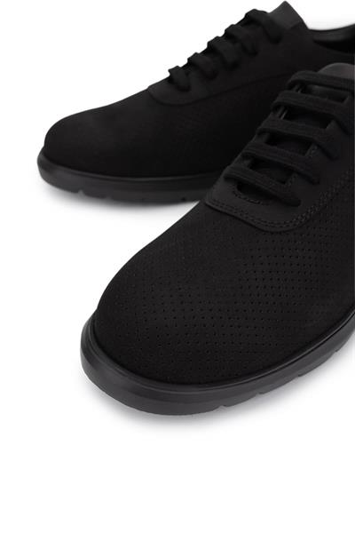 Tamer Tanca Erkek Hakiki Deri Siyah Sneakers & Spor Ayakkabı
