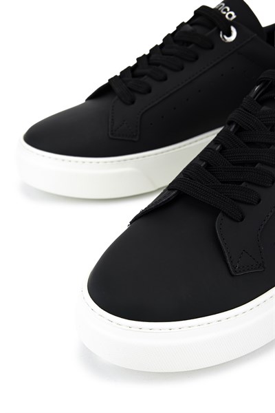 Tamer Tanca Erkek Hakiki Deri Siyah Sneakers & Spor Ayakkabı