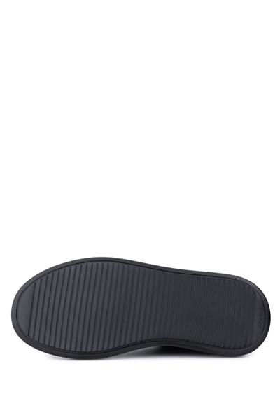 Tamer Tanca Erkek Hakiki Deri Siyah Sneakers & Spor Ayakkabı