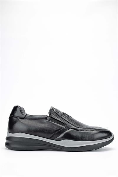 Tamer Tanca Erkek Hakiki Deri Siyah Sneakers & Spor Ayakkabı