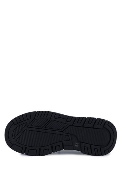Tamer Tanca Erkek Hakiki Deri Siyah Sneakers & Spor Ayakkabı