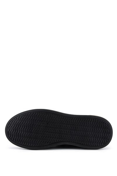 Tamer Tanca Erkek Hakiki Deri Siyah Sneakers & Spor Ayakkabı