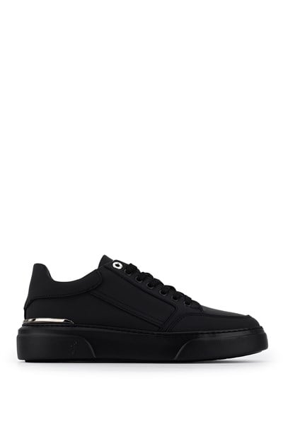 Tamer Tanca Erkek Hakiki Deri Siyah Sneakers & Spor Ayakkabı