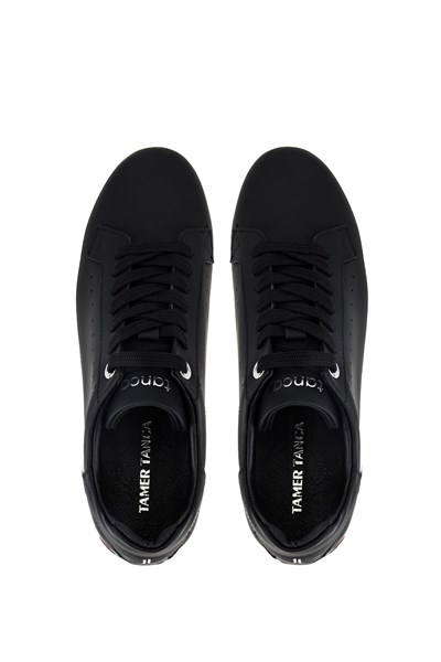 Tamer Tanca Erkek Hakiki Deri Siyah Sneakers & Spor Ayakkabı
