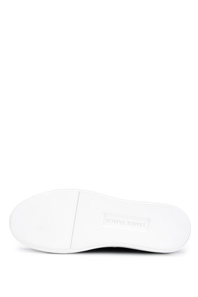 Tamer Tanca Erkek Hakiki Deri Siyah Sneakers & Spor Ayakkabı
