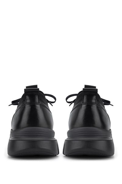 Tamer Tanca Erkek Hakiki Deri Siyah Sneakers & Spor Ayakkabı