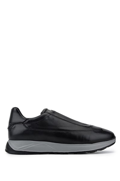 Tamer Tanca Erkek Hakiki Deri Siyah Sneakers & Spor Ayakkabı