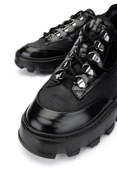 Tamer Tanca Erkek Hakiki Deri Siyah Sneakers & Spor Ayakkabı