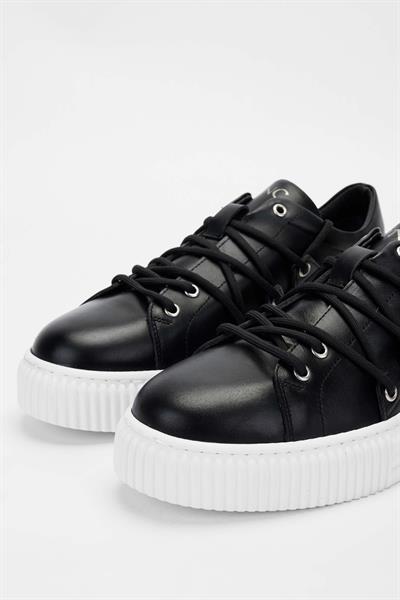 Tamer Tanca Erkek Hakiki Deri Siyah Sneakers & Spor Ayakkabı