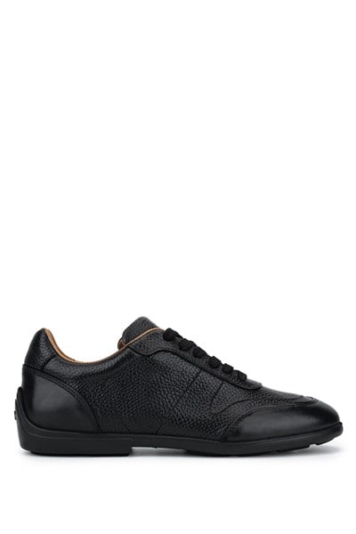 Tamer Tanca Erkek Hakiki Deri Siyah Sneakers & Spor Ayakkabı