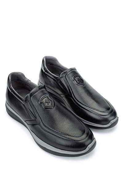 Tamer Tanca Erkek Hakiki Deri Siyah Sneakers & Spor Ayakkabı