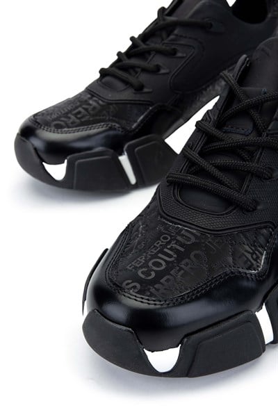Tamer Tanca Erkek Hakiki Deri Siyah Sneakers & Spor Ayakkabı