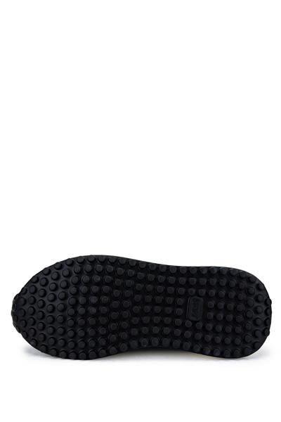 Tamer Tanca Erkek Hakiki Deri Siyah Süet Sneakers & Spor Ayakkabı