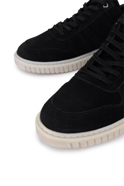 Tamer Tanca Erkek Hakiki Deri Siyah Süet Sneakers & Spor Ayakkabı